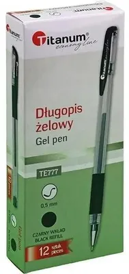 Imagen del producto de Bolígrafo de gel , punta de 0,5 mm, juego de 12 unidades