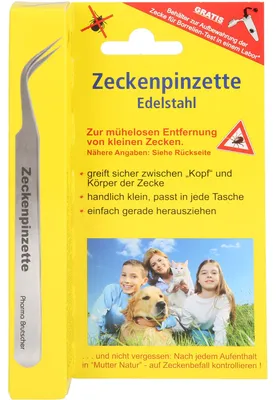 Zdjęcie produktu dla Pęseta do kleszczy Pharma Brutscher ze stali chirurgicznej, 1 szt