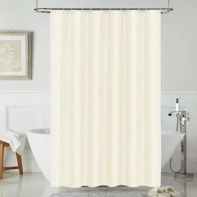 Obrázek produktu pro Polyesterová sprchová závěsa, 120x200 cm, vodotěsná, odolná proti plísním, omyvatelná, béžová, pro vanu