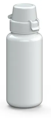 Image de Gourde « School » 400 ml - Gourde sans BPA en Tritan pour enfants et adultes, avec bouchon anti-fuites - blanc/blanc