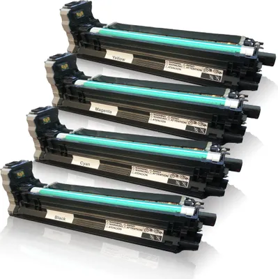 Produktbild von 4x kompatible Trommeleinheiten für Konica Minolta Magicolor 5550DTH Magicolor 5550DTHF Magicolor 5570DH Magicolor 5570DTH Magicolor 5570DTHF Magicolor 5650EN - Rainbow Kit - Black Cyan Magenta Yellow - A03100H A0310GH  A0310AH A03105H