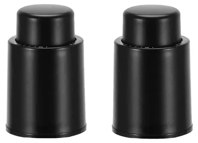 Image de Bouchon pour bouteille de vin, joint hermétique, facile à utiliser, lot de 2