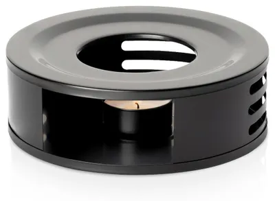 Produktbild von Vilde | Teekannen-Stövchen Ø 15 cm - Aus Edelstahl - Schwarz - Für Teelichter bis Ø 4 cm