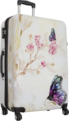 Produktbild von Motivkoffer Butterfly Trolley Schmetterling Reisetrolley Groß 100Li Plus Bowatex