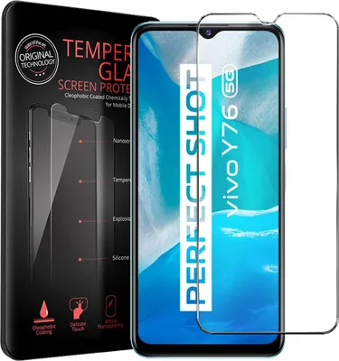 Image de 2x film de protection pour Vivo Y76 5G film de téléphone portable protection en verre blindé film de protection d'écran