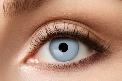Image de Lentilles de contact à motifs Lentilles hebdomadaires Zombie Gris