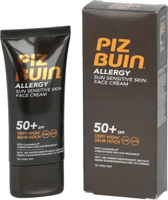 Produktbild von Piz Buin Allergy, Sonnenschutzcreme, Gesicht, Tube, Feuchtigkeitsspendend, 50 ml, Erwachsene