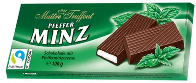 Produktbild von Cremeschokolade Pfefferminz 100g