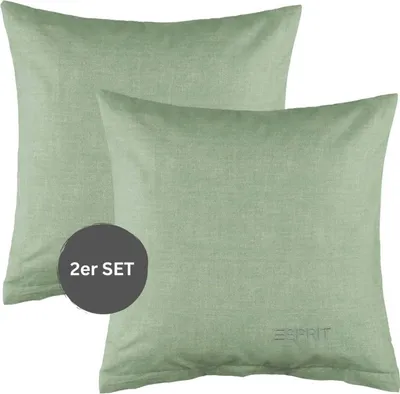 Produktbild von ESPRIT Renforcé Kissenbezüge und Bettwäsche HARP Grün 40 x 40 cm 2er Pack