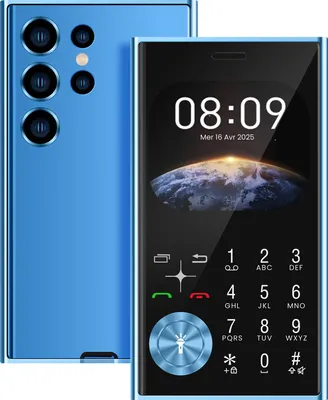 Obrázok produktu pre Avizar, tlačidlový mobilný telefón 2,01" displej s dvoma SIM kartami, svetlomodrý