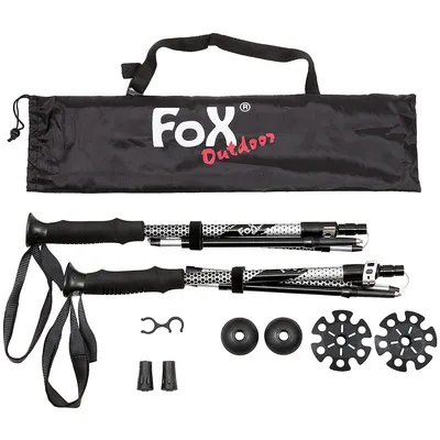 Produktbild von FoxOutdoor Alu-Trekkingstöcke, "Haidel", faltbar, Schaumstoff-Griff