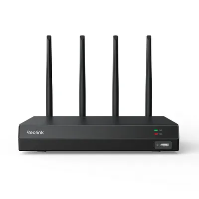 Immagine prodotto di NVR di sorveglianza a 6 telecamere Wi-Fi a 16 canali di Reolink, registrazione 24/7, HDD da 2 TB, espandibile fino a 16 TB, senza connessioni PoE, fino a 16 telecamere e 16 MP