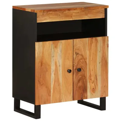 Image de Buffet avec 2 portes 60x33x75 cm bois massif d'acacia