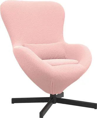 Image de vidaXL Chaise œuf rose 63 x 73 x 90 cm tissu