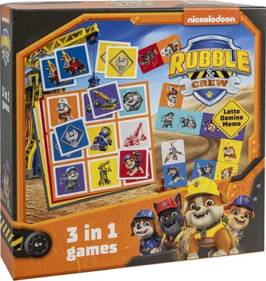 Produktbild von Tactic Rubble & Crew 3 in 1 Lotto, Domino, Memo, Brettspiel, Genreübergreifend, 4 Jahr(e), 15 min, Familienspiel
