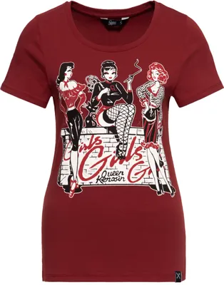 Produktbild von Queen Kerosin T-Shirt - Girls Girls Girls Terra XXL