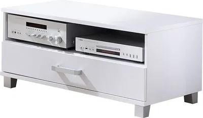 Obrázek produktu pro Malý TV stolek se šuplíkem ANDOVER 1 - bílý