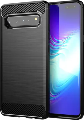 Immagine prodotto di Custodia Cadorabo per Samsung Galaxy S10 5G in TPU nero protettivo custodia cover telefono cellulare