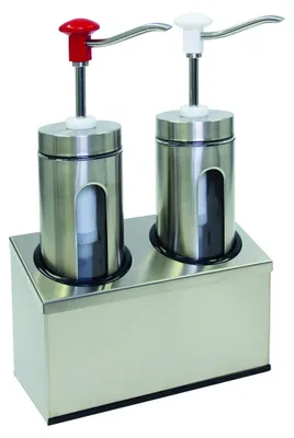 Produktbild von Druckknopf Dosierspender m. Sichtfenster, 2x2 Liter