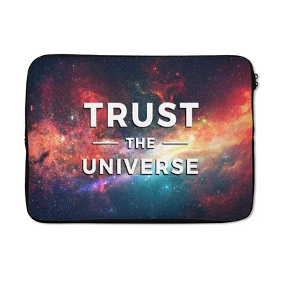 Produktbild von MuchoWow® Laptop Hülle 14 ZollVertraue dem Universum" - Zitate - Sprichwörter - Jungen - Mädchen - Kinder - Kind Laptoptasche - Laptoptasche - Stoßsicher - Schutzhaube