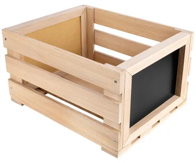 Productafbeelding van Creative Deco Opbergkist voor LP's met krijtbord