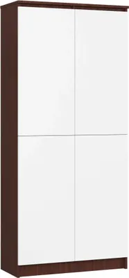 Produktbild von Regalschrank 80 cm VALESTRA - Wenge/Weiß