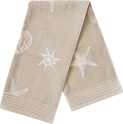 Produktbild von Dyckhoff Frottee Handtuch Duschtuch Muscheln in verschiedenen Farben und Größen 50 x 100 cm beige