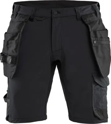 Produktbild von Blakläder Handwerker Shorts 4-Wege-Stretch 1702, Farbe:Schwarz, Größe:C56