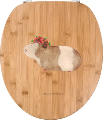 Produktbild von Mr. & Mrs. Panda klo deckel Meerschweinchen Weisheit - Transparent - Geschenk, WC Sitz, Brille, Klodeckel, Toilettendeckel, Wunder, Wunderland, Blumenkind, Spruch