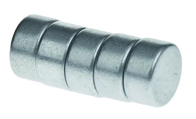Produktbild von Scheibenmagnet Neodym (8 x 4 mm), 5 Stück