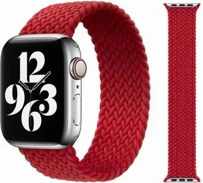 Produktbild von Original Apple Braided Solo Loop Armband 42/44/45mm Größe 8 (Product) Red 1. Gen