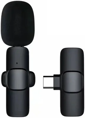 Produktbild von Mini draagbare USB-C Mikrofon - intelligente Ruisonderdrukking - Dasspeld Clip - ideal für Vlogging, TikTok, Interviews - Schwarz