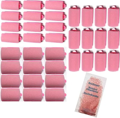 Produktbild von FP Schlafwickler - Schaumstoffwickler Set versch. Größen - 36 Stck. - von deutschem Friseurbedarf-Fachhändler! (Set X-3 incl. Nachtnetz)