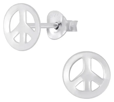 Produktbild von Ohrstecker Peace Ohrringe Silber Silber