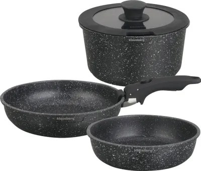 Produktbild von Klausberg 5-teiliges marmoriertes Topfset KB-7858