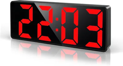 Produktbild von LED Digitaler Wecker mit großen Zahlen, Snooze Funktion, 12/24H Anzeige, Helligkeit regelbar, Temperaturanzeige für Nachttisch Schlafzimmer