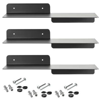Produktbild von SOTECH Wandregal HOVER 350 x 130 x 78 mm schwarz (3 Stück)