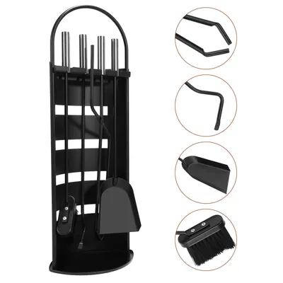 Immagine prodotto di Jopassy set camino 5 pezzi accessori camino. nero