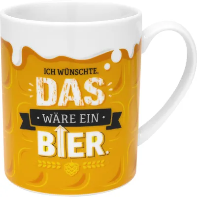 Produktbild von GRUSS & CO XL-Tasse Motiv Bier | lustiger Spruch, Porzellan, Jumbotasse 60 cl, g