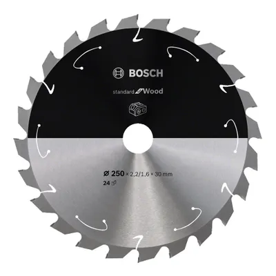 Immagine prodotto di Standard per legno Lama circolare Bosch Professional 250 x 30 x 2,2 mm 24 denti ( 2608837727 )