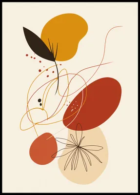 Produktbild von Plakat 64x90cm Melodie der bunten Herbstfarben
