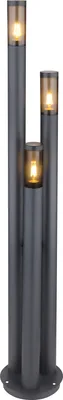 Produktbild von Globo Lighting Außenleuchte Edelstahl anthrazit, 3x E27