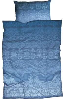 Produktbild von CASATEX Bettwäsche Demir Blau Satin 135 cm x 200 cm