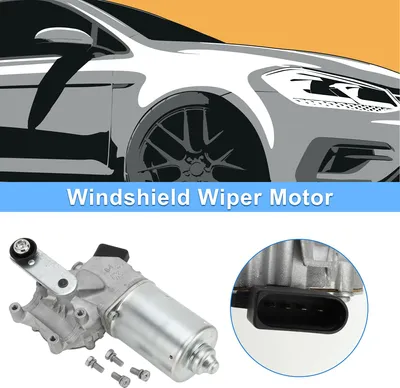 Image de 1pc Moteur d'essuie-glace pour Opel Zafira B A05 2005-2015 Moteur d'essuie-glace avant de remplacement du pare-brise 4 broches