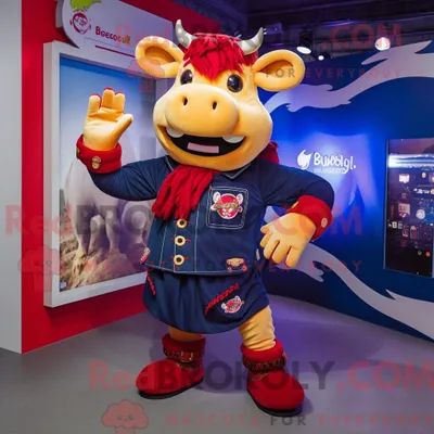 Obrázok produktu pre Maskot spoločnosti Red Bull, známy ako REDBROKOLY, je oblečený v pracovných nohaviciach (dungarees) a má pripevnenú broš
