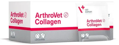 Imagen del producto de Vet Expert ArthroVet Colágeno, 60 sobres. Complemento alimenticio con colágeno para perros y gatos