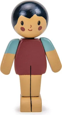 Produktbild von Tender Leaf Puppenhaus Figur - Mandel Junge Holzspielzeug