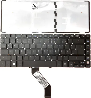 Obrázek produktu pro CZ - Černá klávesnice Klávesnice s osvětlením kompatibilní s verzí 1 pro ACER Aspire M5-481PT