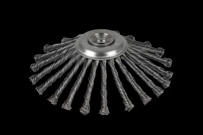 Produktbild von Lessmann Zopf-Kegelbürste Ø 175 mm, 22 Zöpfe, Bohrung mit 25,4 mm Durchmesser