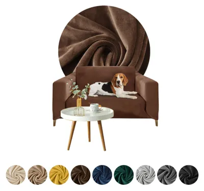 Produktbild von Bezug für ein Sofa, 1-Sitzer-Sofa, 90- 140 cm lang BRAUN
